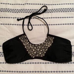 💕Beaded Halter Swim Top